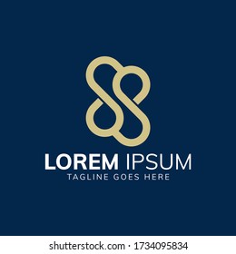 diseño de logotipo de doble s, diseño de logotipo de lujo