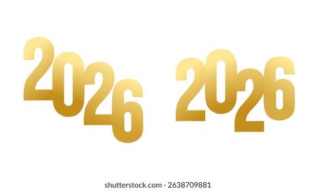 Double set number of 2026 new year design