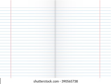 Double Sheet of Lined Paper