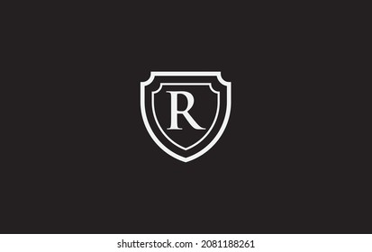 Double shield and golden elegant logo, art, symbol design with alphabet for professional brand and business