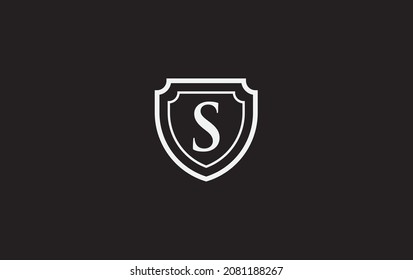 Double shield and golden elegant logo, art, symbol design with alphabet for professional brand and business