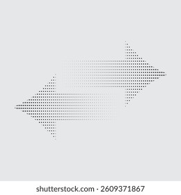 Double side arrow. Two-way arrow sign. Lift movement line symbol. Transfer arrow icon. EPS vector illustration