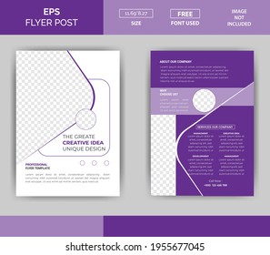 Double side Corporate  Flyer Design EPS Template