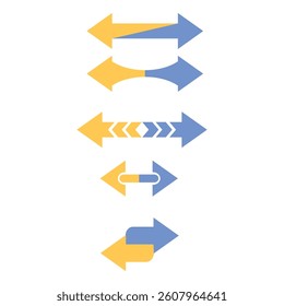 double sided arrow direction variation