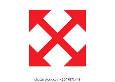 double sided arrow icon vector on white background. two way arrow icon