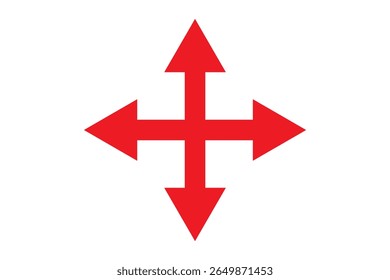 double sided arrow icon vector on white background. two way arrow icon