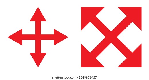double sided arrow icon vector on white background. two way arrow icon