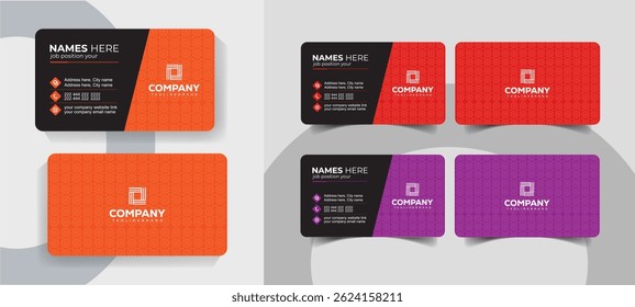 Double Sided Business Card Design for Brand Identity