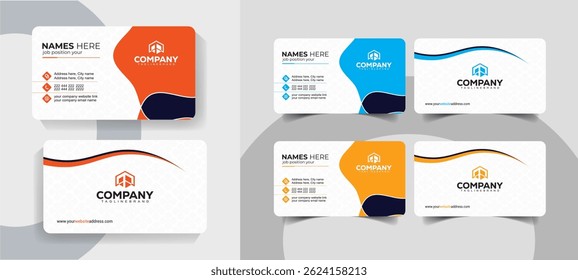 Double Sided Business Card Design for Brand Identity