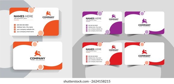 Double Sided Business Card Design for Brand Identity