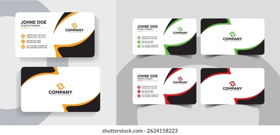 Double Sided Business Card Design for Brand Identity