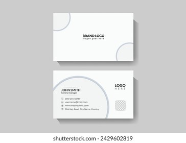 Double sided business card template design