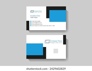 Double sided business card template design