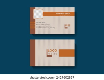 Double sided business card template design