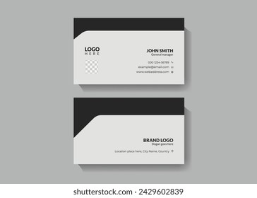 Double sided business card template design