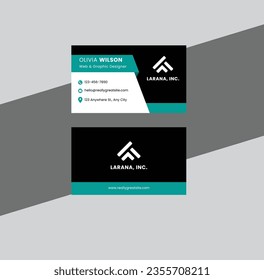 Double sided business card vector templates