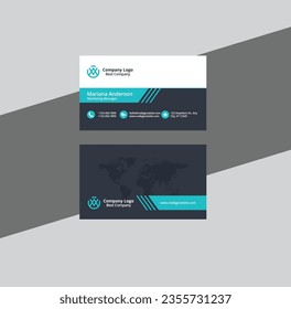 Double sided business card vector templates