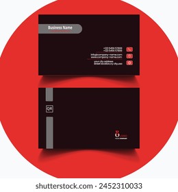 Double Sided Business creative business card and name card, horizontal simple clean template vector design, Business Card Design Template. Visiting Card Template.