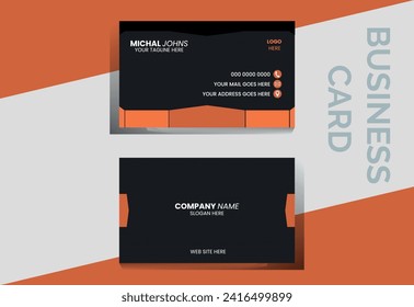 Double sided creative business card template	