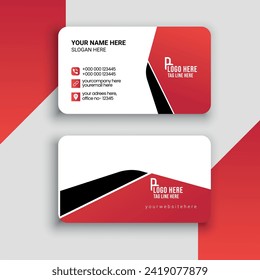 Plantilla de tarjeta de visita de retrato creativo de doble cara