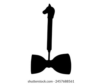 Double sided jigger silhouette vector art