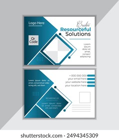 double sided post vector modern design template.