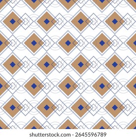 Double Sided Seamless Geometric Two-Color Pattern