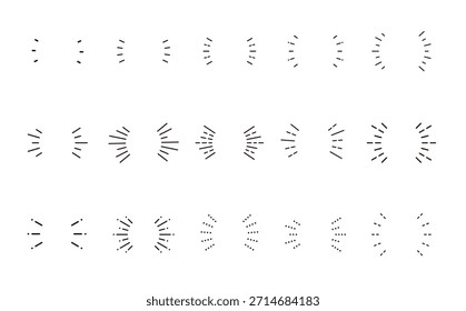 Diseño de Vector de marco de rayos de luz de rayos solares de doble cara