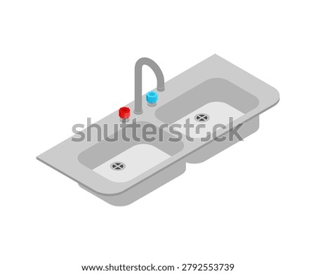 Double Sink Kitchen. Double Bowl Sink