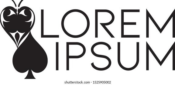 Double Spade Decal Icon Motif