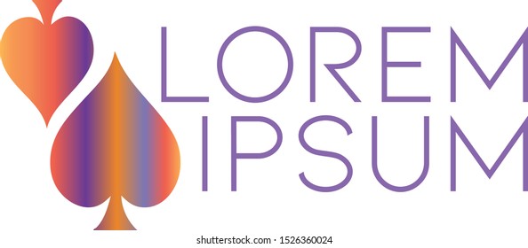 Double Spade Decal Icon Motif