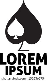 Double Spade Decal Icon Motif