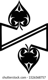 Double Spade Decal Icon Motif