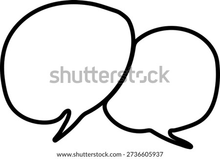 Double Speech Bubble Conversation Outline