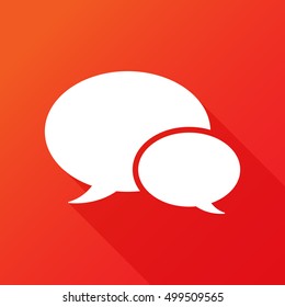 Double speech bubble icon