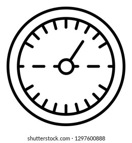 Double speedometer icon. Outline double speedometer vector icon for web design isolated on white background