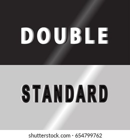  Double Standard Cover Words