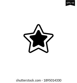 Double Star Basic Icon Vector Stock Vector (Royalty Free) 1895014330 ...