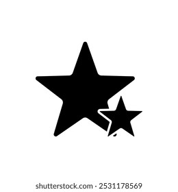 double star icon, modern vector isolated on white background.