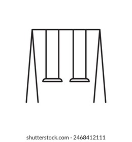 Double Swing icon design, isolated on white background, vector illustration