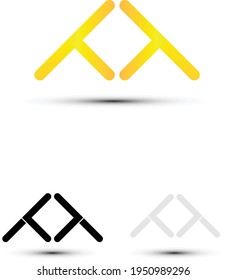 Double T letter logo design, best for business logo, corporate logo identity, web, app etc
