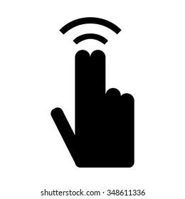Double tap finger icon