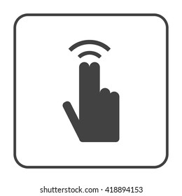 Double tap finger icon