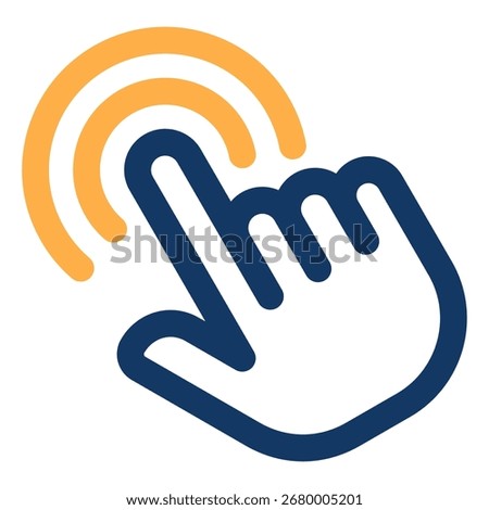 Double Tap icon symbol. Vector illustration.