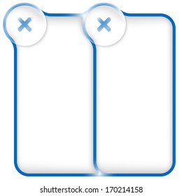 double text frame for any text with ban mark