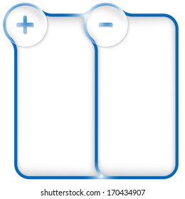 double text frame for any text with plus sign