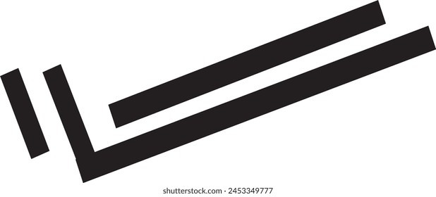 double tick icon in black and white