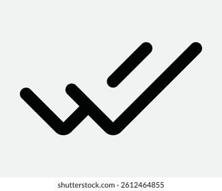 Double Tick Icon Verification Checkmark Two Ticks Confirmation Read Receipt Message Sent Test Messages Chat Sign Symbol Vector Black White