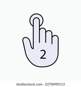 Double Touch Icon within Glyph Style.