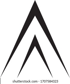 Double triangle design with precision sides